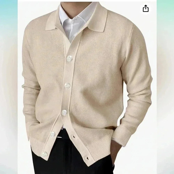 (16)NWOT tan  Cardigan - Picture 1 of 4